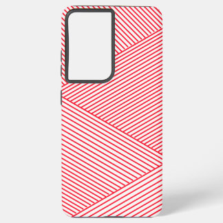Red minimal pattern samsung galaxy case