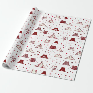 Red minimal test design wrapping paper