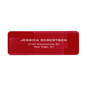 Red Minimalist Plain Elegant Modern Trendy