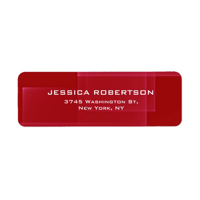 Red Minimalist Plain Elegant Modern Trendy (Front)