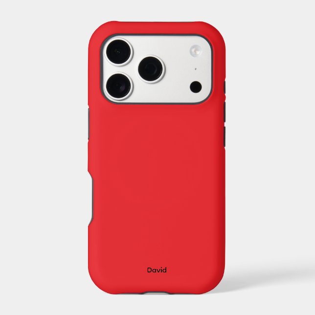 Red Minimalistic Custom Name Personalized (Back)