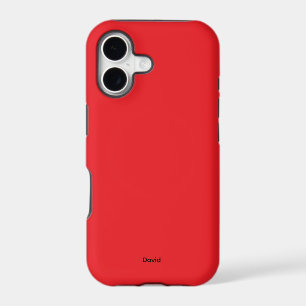 Red Minimalistic Custom Name Personalized