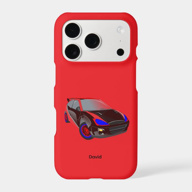 Red Minimalistic Custom Photo Name Personalized  (Back)