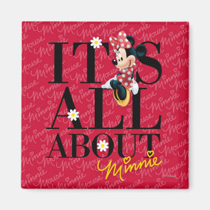 Red Minnie   All About Me Magnet