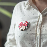 Red Minnie | Cute Closeup 2 Inch Round Button<br><div class="desc">Red & White Minnie 2</div>
