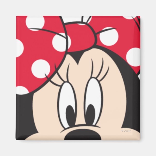 Red Minnie | Cute Closeup Magnet (Front)