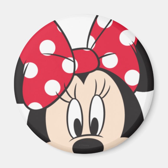 Red Minnie | Cute Closeup Magnet (Front)