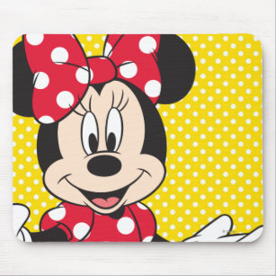 Red Minnie   Cute Closeup Mouse Pad