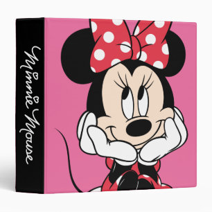 Red Minnie   Head in Hands Binder