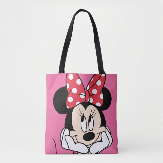 Red Minnie | Head in Hands Tote Bag (Front)