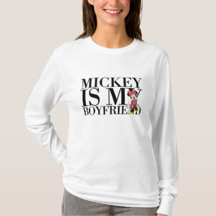 Red Minnie Mickey is My Boyfriend T-Shirt