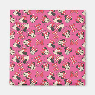Red Minnie   Pink Pattern Magnet