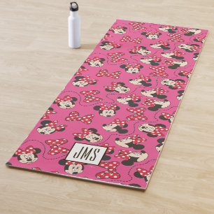 Red Minnie   Pink Pattern - Monogram Yoga Mat