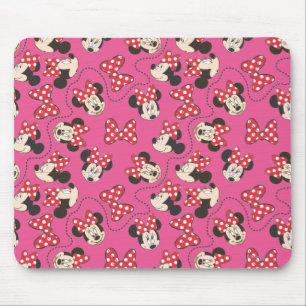 Red Minnie   Pink Pattern Mouse Pad