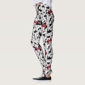 Red Minnie | Red Bow Pattern Leggings (Left)