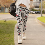 Red Minnie | Red Bow Pattern Leggings<br><div class="desc">Show off your Disney style with this classic Minnie Mouse red bow pattern! Featuring Minnie Mouse in playful poses alongside her signature red bows, this repeating design blends timeless Disney charm with a bold and stylish aesthetic. The red, black, and white colour scheme adds a striking look, making it perfect...</div>
