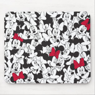 Red Minnie   Red Bow Pattern Mouse Pad