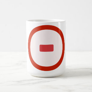 Red Minus Icon Mug