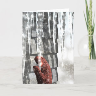 Red Mitten Holiday Card