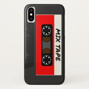 Red Mix Tape - 80s And 90s Retro Inspired Gift Case-Mate iPhone Case