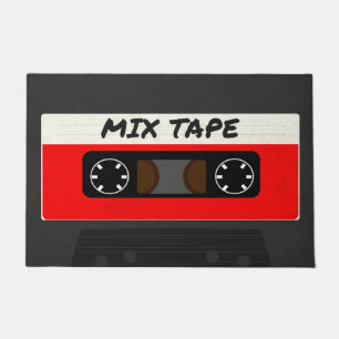 Red Mix Tape - 80s And 90s Retro Inspired Gift Doormat