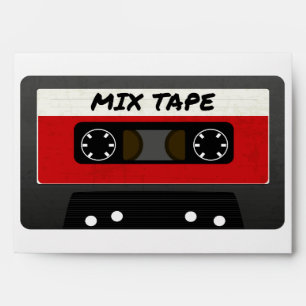 Red Mix Tape - 80s And 90s Retro Inspired Gift Envelope