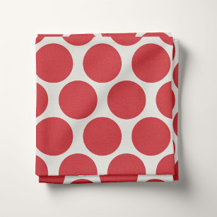 Red Mod Dots Fabric