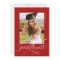 Red Modern Elegant Script Photo Graduation