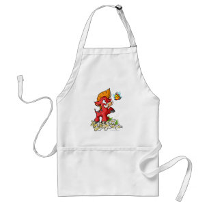 Red Moehog and Buzz Standard Apron