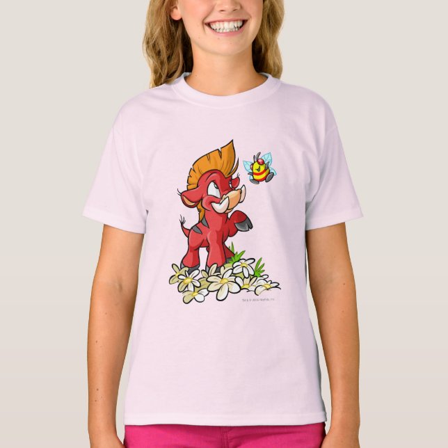 Red Moehog and Buzz T-Shirt (Front)