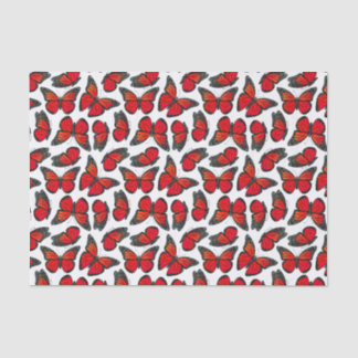 Red Monarch Butterfly Pattern Tissue Paper