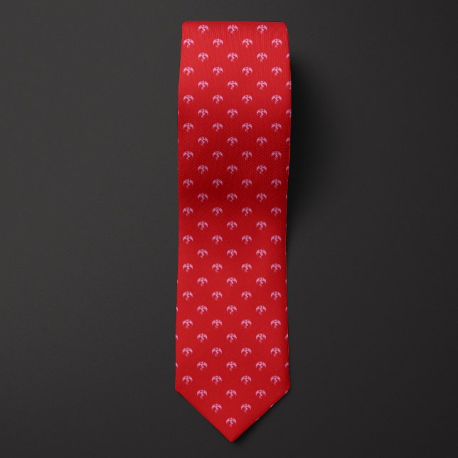 Red Monochrome Dragon Tie (Creator Uploaded)