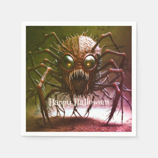 Red Monster Halloween Napkins