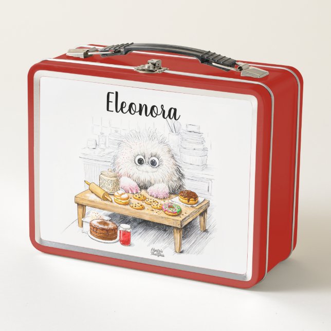 Red Monster Smiling Cartoon Fun Box (Front)