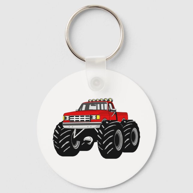 RED MONSTER TRUCK KEYCHAIN (Front)