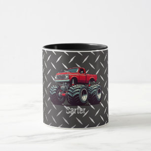 Red monster truck  mug