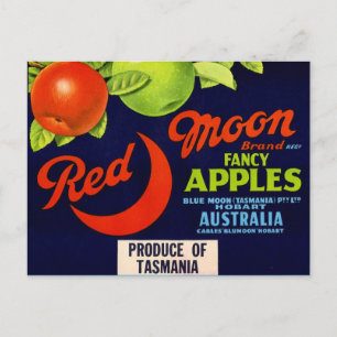 Red Moon Apples Postcard