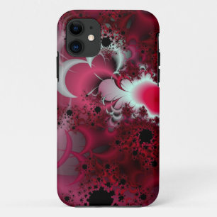 Red Moon fractal iphone case