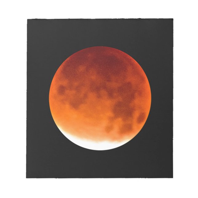 Red Moon Risiing Notepad (Front)