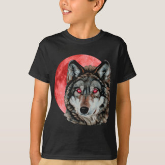 Red Moon Wolf T-Shirt