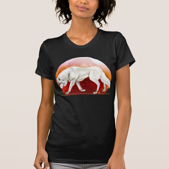 *Red Moon Wolf T-Shirt (Front)