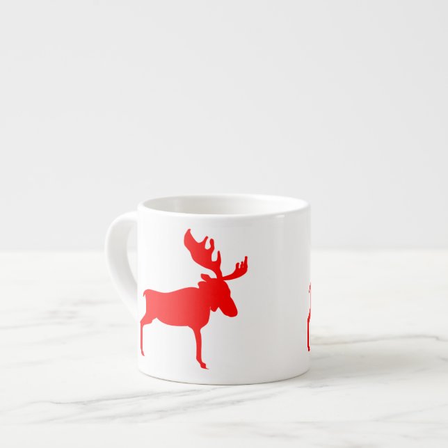 Red Moose Espresso Cup (Front Left)
