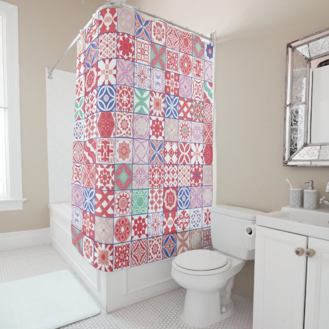 Red Moroccan tile (In Situ)