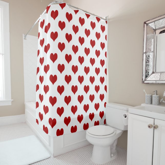 Red Mosaic Heart Pattern (In Situ)