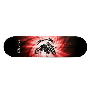 Red Motocross Skateboard
