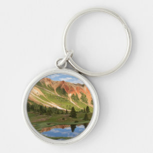Red Mountain Reflection Keychain