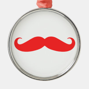 Red Moustache Christmas Ornament
