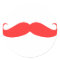 Red Moustache Stache for Christmas