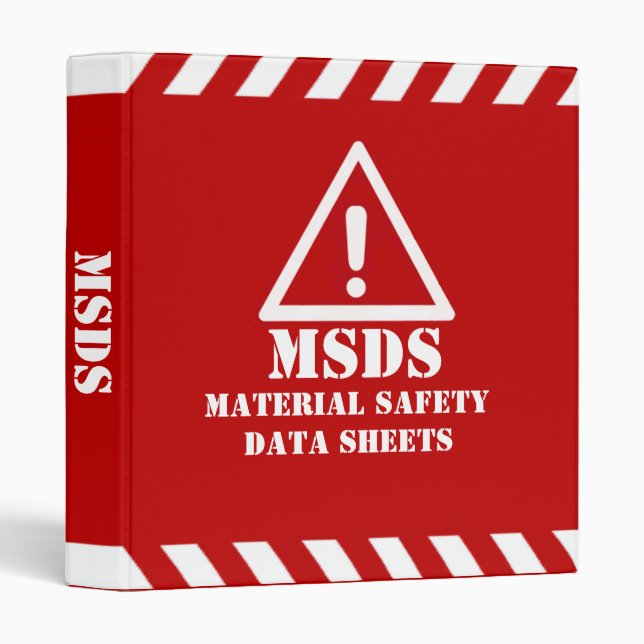 Red MSDS Binder (Front/Spine)