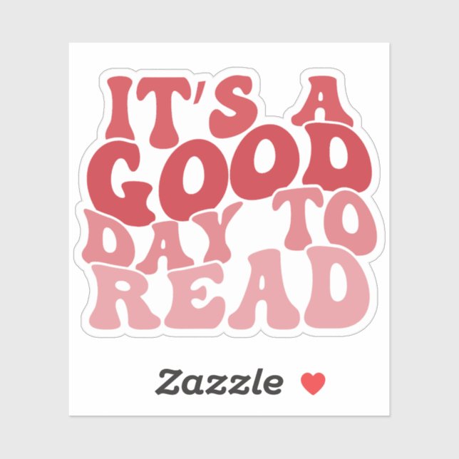 Red Multicolored It's A Good Day To Read Vinyl (Sheet)